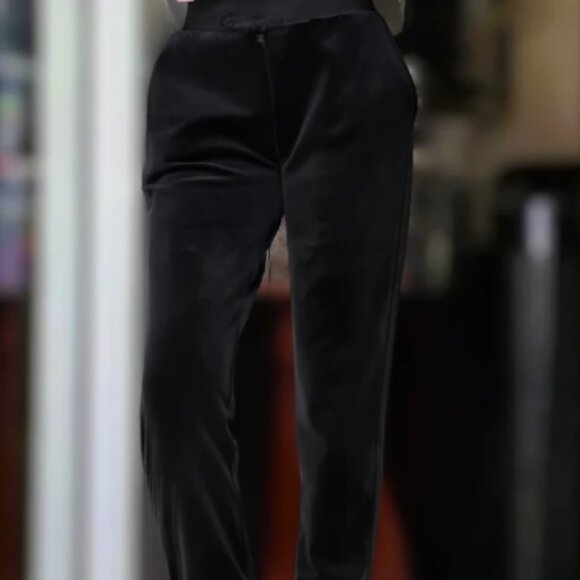 Guess Los Angeles Black Velvet Cargo Pants/Joggers - Picture 7 of 7